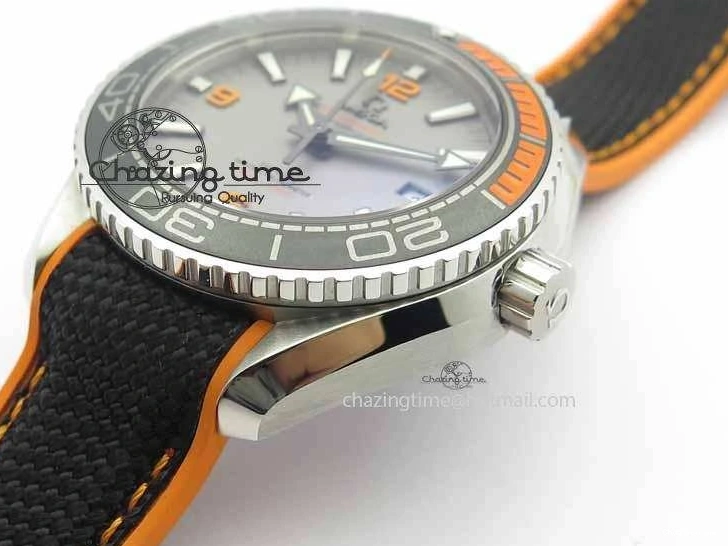 0505 UrbanStyle Planet Ocean 2016 43.5mm SS OM 1:1 Best Edition Gray Dial On Black Nylon Strap A 8168